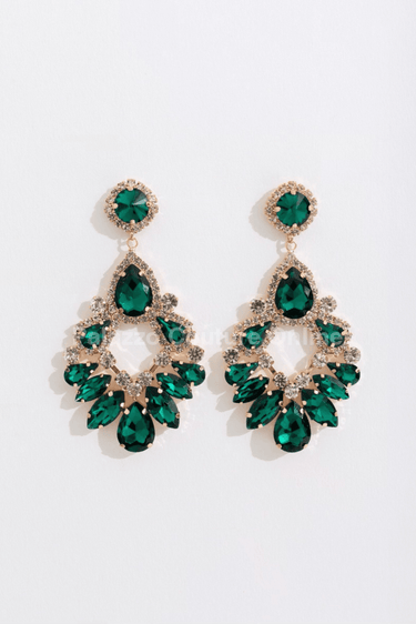 Marquise Crystal Drop Evening Earrings - Palazzo Couture Online