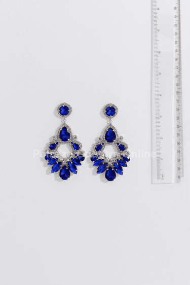 Marquise Crystal Drop Evening Earrings - Palazzo Couture Online