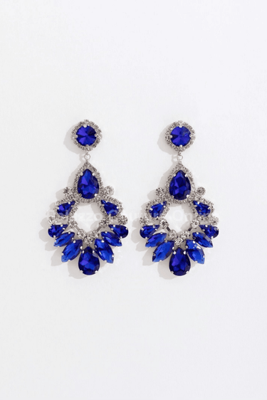 Marquise Crystal Drop Evening Earrings - Palazzo Couture Online
