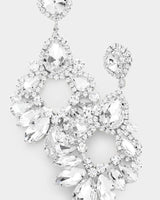 Marquise Crystal Drop Evening Earrings - Palazzo Couture Online