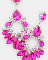 Marquise Crystal Drop Evening Earrings - women's statement jewelry
