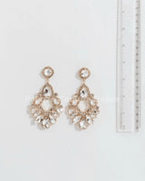 Marquise Crystal Drop Evening Earrings - bold fashion jewelry for women