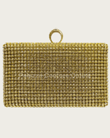 Marquise Diamonds Rhinestones Clutch Gold - Palazzo Couture Online