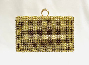 Marquise Diamonds Rhinestones Clutch Gold - Palazzo Couture Online
