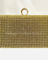 Marquise Diamonds Rhinestones Clutch Gold - women's evening clutch