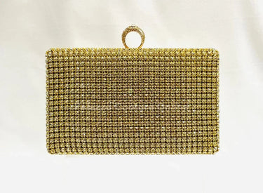 Marquise Diamonds Rhinestones Clutch Gold - women's evening clutch