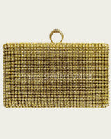 Marquise Diamonds Rhinestones Clutch Gold for women - bag by Palazzo Couture