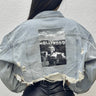 Marylin Monroe Graphic Denim Jacket for women - stylish outerwear by Palazzo Couture