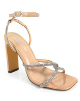 Mayan Luxe Heels Nude - Palazzo Couture Online