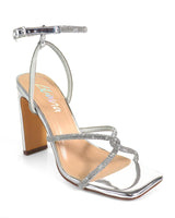 Mayan Luxe Heels Silver - Palazzo Couture Online