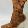 Maze Pattern Stiletto Ankle Boots for women - boots by Palazzo Couture