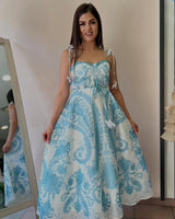 Mediterranean Muse Corset Maxi Dress - Palazzo Couture Online