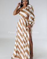 Meet Me In Dubai Dress Gold - Palazzo Couture Online