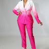 Meeting Days Pant Set with Blazer Top and High Waisted Pants front view showing complete two piece pant set