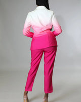 Meeting Days Pant Set with Blazer Top and High Waisted Pants side view showing pants silhouette and fit