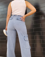 Memphis Girl Denim Pants - Palazzo Couture Online