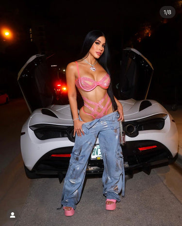 Memphis Girl Denim Pants - Palazzo Couture Online