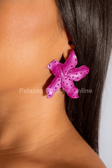 Mermaid Star Earrings (Purple) - Palazzo Couture Online