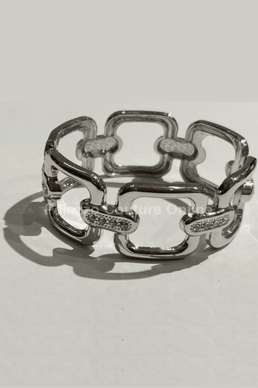 Metal Stainless Steel Bracelet (Silver) Silver / One Size