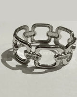 Metal Stainless Steel Bracelet (Silver) for women - fashion jewelry by Palazzo Couture