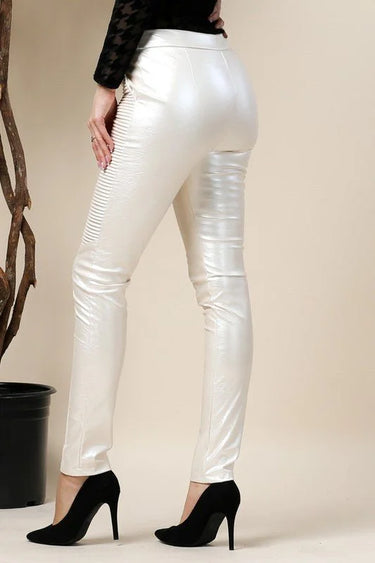 Metallic. Faux Leather (Silver) - view 3