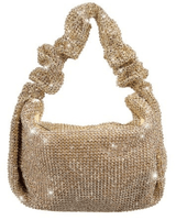 Metallic Mesh Purse Hobo Style (Gold) - Palazzo Couture Online