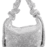 Metallic Mesh Purse Hobo Style (Silver) - Palazzo Couture Online