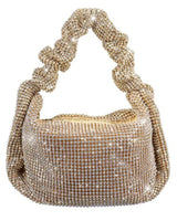 Metallic Mesh Purse Hobo Style (Nude) for women - bag by Palazzo Couture