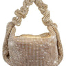 Metallic Mesh Purse Hobo Style (Nude) for women - bag by Palazzo Couture
