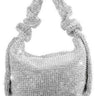 Metallic Mesh Purse Hobo Style (Silver) for women - bag by Palazzo Couture