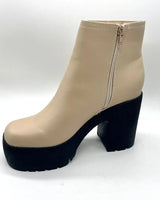 Mia SPEEDY platform bootie (Nude) - women's fashion sandals