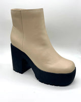 Mia SPEEDY platform bootie (Nude) for women - stylish shoes by Palazzo Couture