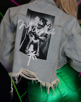 Miami Lifestyle Crop Jacket (Blue Denim) - women's fashion jacket