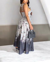 Midnight Bloom Corset Maxi Dress - Palazzo Couture Online