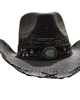 Midnight Rodeo Straw Hat - Palazzo Couture Online