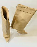 Midnight Silhouette Boots (Nude) - Palazzo Couture Online