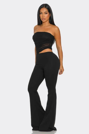 Midnight Temptation Mesh Jumpsuit - Black - chic one-piece by Palazzo Couture