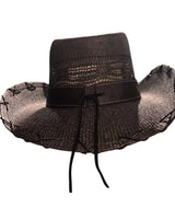 Midnight Rodeo Black Straw Hat with Western Band - view 4