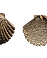 Mini golden seashell stud earrings – perfect for summer wardrobe