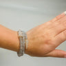 Modern Double Wrap Serpentine Bracelet (Gold) for women - fashion jewelry by Palazzo Couture