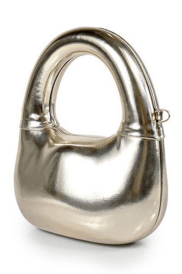 Gold handbag – elegant glossy accessory for modern looks
