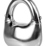 Silver handbag – elegant glossy accessory for modern looks