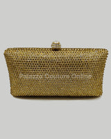 Monaco Cluth Rhinestone (Gold) for women - bag by Palazzo Couture