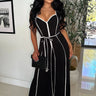 Monaco Linea Wide-Leg Jumpsuit- Black for women - stylish jumpsuit by Palazzo Couture