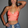 Mood to Chill Top (Orange) for women - sleeveless top by Palazzo Couture