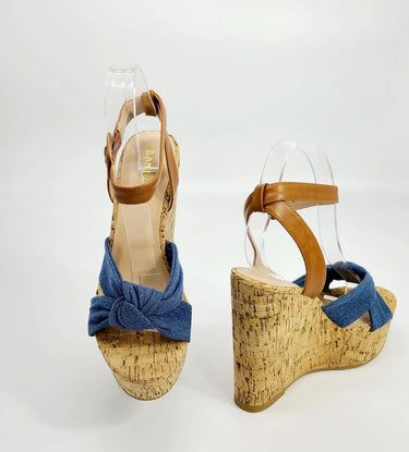 In the mood for love Wedges (Denim) - trendy women's footwear