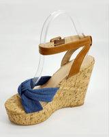In the mood for love Wedges (Denim) for women - stylish shoes by Palazzo Couture