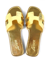 Moonlight Chic Slide - Gold - Palazzo Couture Online