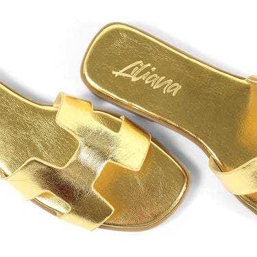 Moonlight Chic Slide - Gold - Palazzo Couture Online