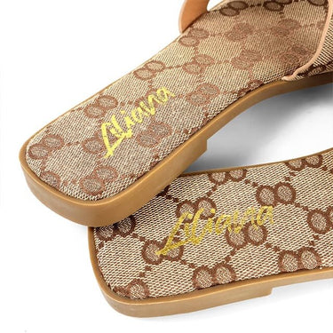 Moonlight Chic Slide - Monogram - Palazzo Couture Online